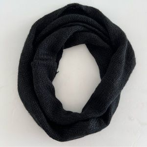 Black Knitted Infinity Scarf